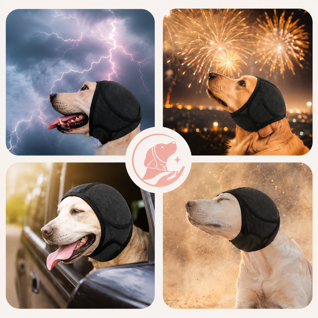 protector para mascotas de ruidos polvo y agua